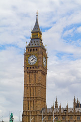 Fototapeta na wymiar Exterior view of the famous Big Ben