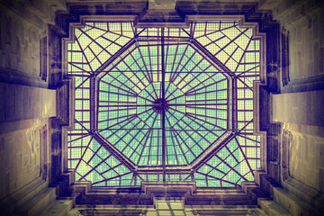 Geometric ceiling patterns