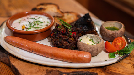 meat with vegetables