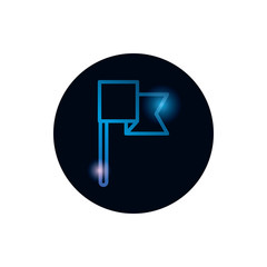 Racing flag gradient style icon vector design