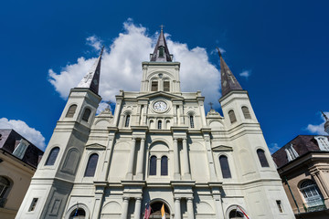 Saint Louis Cathedral Facade New Oreleans Louisiana