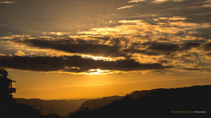 Obraz premium sunset in mountains