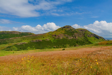 Beautiful natural landscape of Holyrood Park