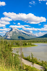 Majestic mountain lake in Canada.