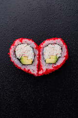 Rolls in the form of heart