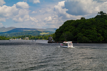 Beautiful nature landscape around Lake Windermere