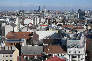 downtown Vienna cityscape Austria architecture