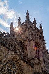 Fototapeta na wymiar Exterior view of the York Minster
