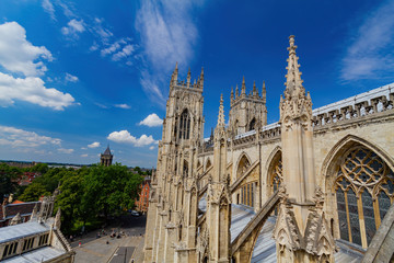 Fototapeta premium Exterior view of the York Minster
