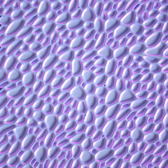 Abstract won with grid cells. 3d illustration, 3d rendering.