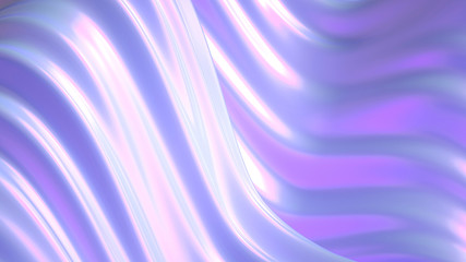 Drapery fabric abstraction. 3d illustration, 3d rendering.