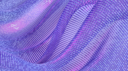 Fototapeta na wymiar Drapery fabric abstraction. 3d illustration, 3d rendering.