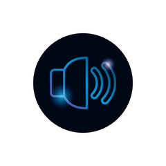 Isolated volume gradient style icon vector design