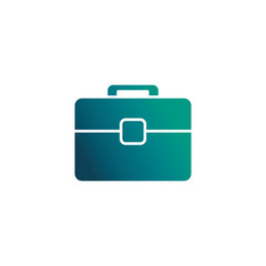 briefcase business bag for document , gradient style icon