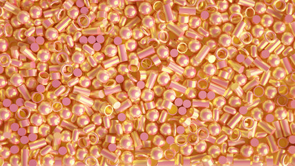 Small details background. 3d illustration, 3d rendering.