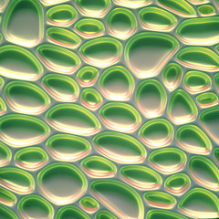 Abstract won with grid cells. 3d illustration, 3d rendering.
