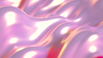 Drapery fabric abstraction. 3d illustration, 3d rendering.