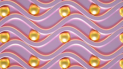 Geometric interior background. 3d illustration, 3d rendering.