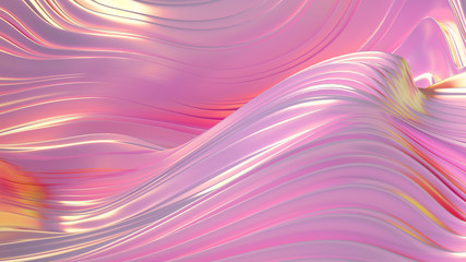 Drapery fabric abstraction. 3d illustration, 3d rendering.