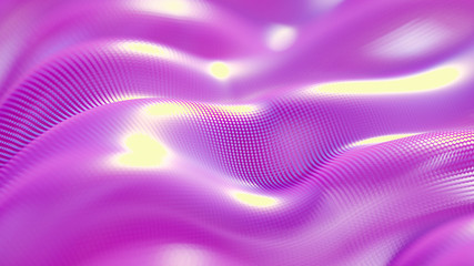 Drapery fabric abstraction. 3d illustration, 3d rendering.