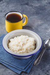 Milk rice porridge