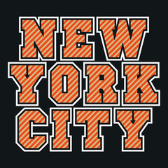 New York typography, t-shirt NY, design graphic, printing man NYC