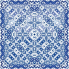 Portuguese ornamental azulejo ceramic.