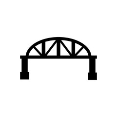 Bridge icon, logo isolated on white background