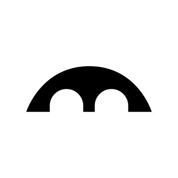 Bridge icon, logo isolated on white background