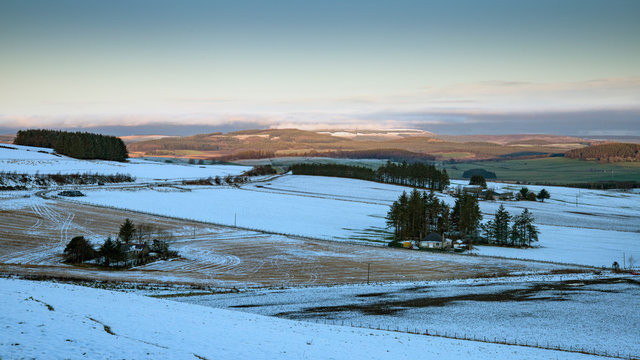 Wells of Ythan winter snow scene