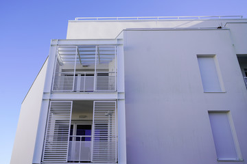 white apartment architecture new building modern outdoor