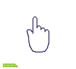 Cursor icon vector logo design template