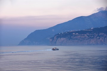 Naples bay - view from Sorrento - Italy