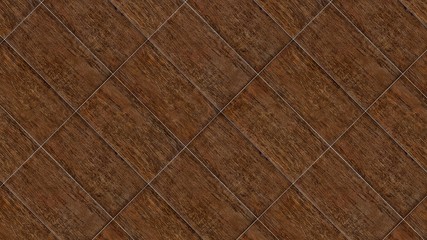Brown tiles surface texture as background image.