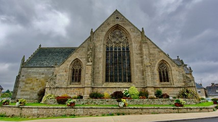Fototapeta na wymiar Église Notre-Dame de Plouaret, Côtes-d'Armor, Bretagne, France
