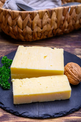 British hard cheeses made from cow milk matured cheddar from Somerset