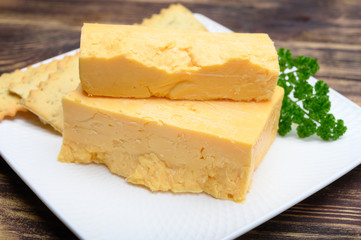 British hard cheese made from cow milk matured cheddar from Somerset