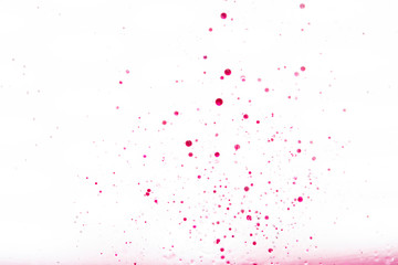 Obraz premium Abstract background and texture of pink bubbles on a white background
