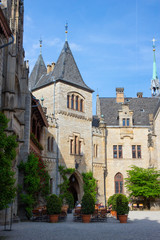 facade of beautiful Marienburg castle near Hannover