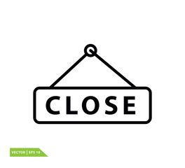 Close icon vector design template