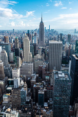Skyline of skyscrapers of Manhattan, New York City, USA