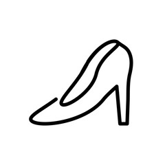 women heel, line style icon