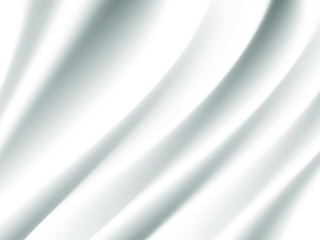 white silk cloth fabric wave overlapping with light and shadow. white and gray abstract texture background and copy space for web design