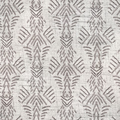 Printed seamless upholstery couch cover fabric pattern illustration. Modern worn tribal ethnic graphic design. Textured textile grungy cotton cloth. Decorative repeat raster jpg swatch. - 324077121