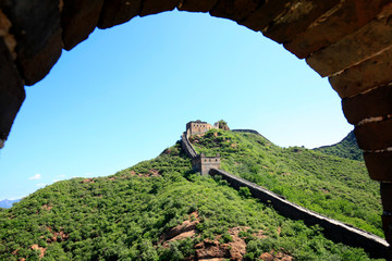 Fototapeta na wymiar The Great Wall is in China.