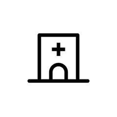 Obraz premium Vector illustration, hospital icon design