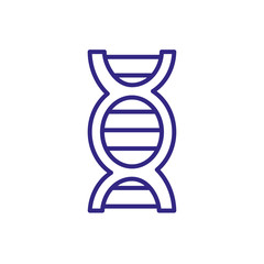 dna chain icon, line detail style