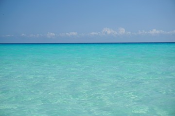 Fototapeta na wymiar clear turquoise water of the sea