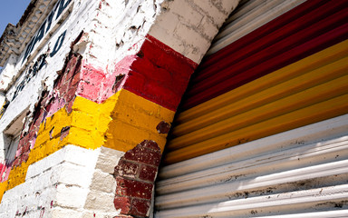 Red and yellow stripe