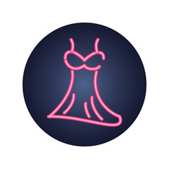 sexy lingerie, neon style icon